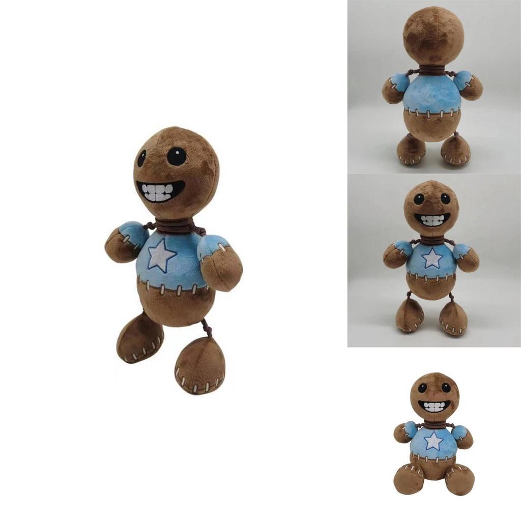 Kick The Buddy Plush Toy Crystal Soft Fur, Brown, 30cm Height, Pp Cotton Filling