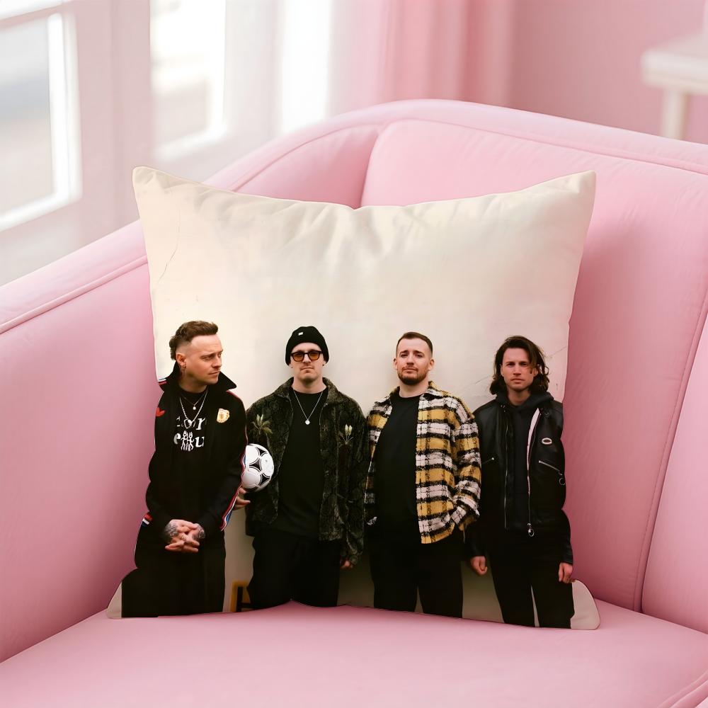 a-Architects band Cushion Cover Comfortable Reversible Pillow Cover Ideal for Car Sofa Bedroom & Beyond