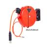 Avvolgitubo ad aria retrattile automatico con tubo dell'aria da 10M, riavvolgimento lento per lavaggio auto all'aperto, officina, garage, irrigazione giardino