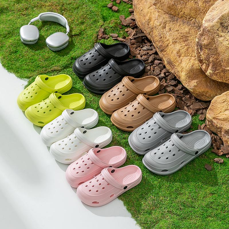 Summer Outdoor Couple's Non-Slip Hole Shoes - Unisex Rafting & Simple Slippers