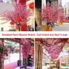Silk Peach, Plum, and Cherry Blossom Arrangement – Indoor Floor Decoration
