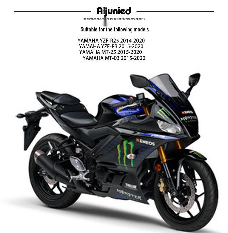 Yamaha MT25/MT03 & YZF-R25/R3 Motorcycle License Plate Holder - Short Tail Accessory