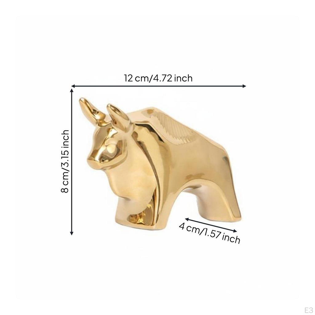 Ceramic Animal Figurine Nordic Contemporary Decoration Shiny Finish Dog for