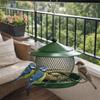 Wild Bird Feeders Large Capacity Hanging Bird Feeder Leak-Proof Rainproof Hummingbird Feeder Metal Bird Feeding Station Patio