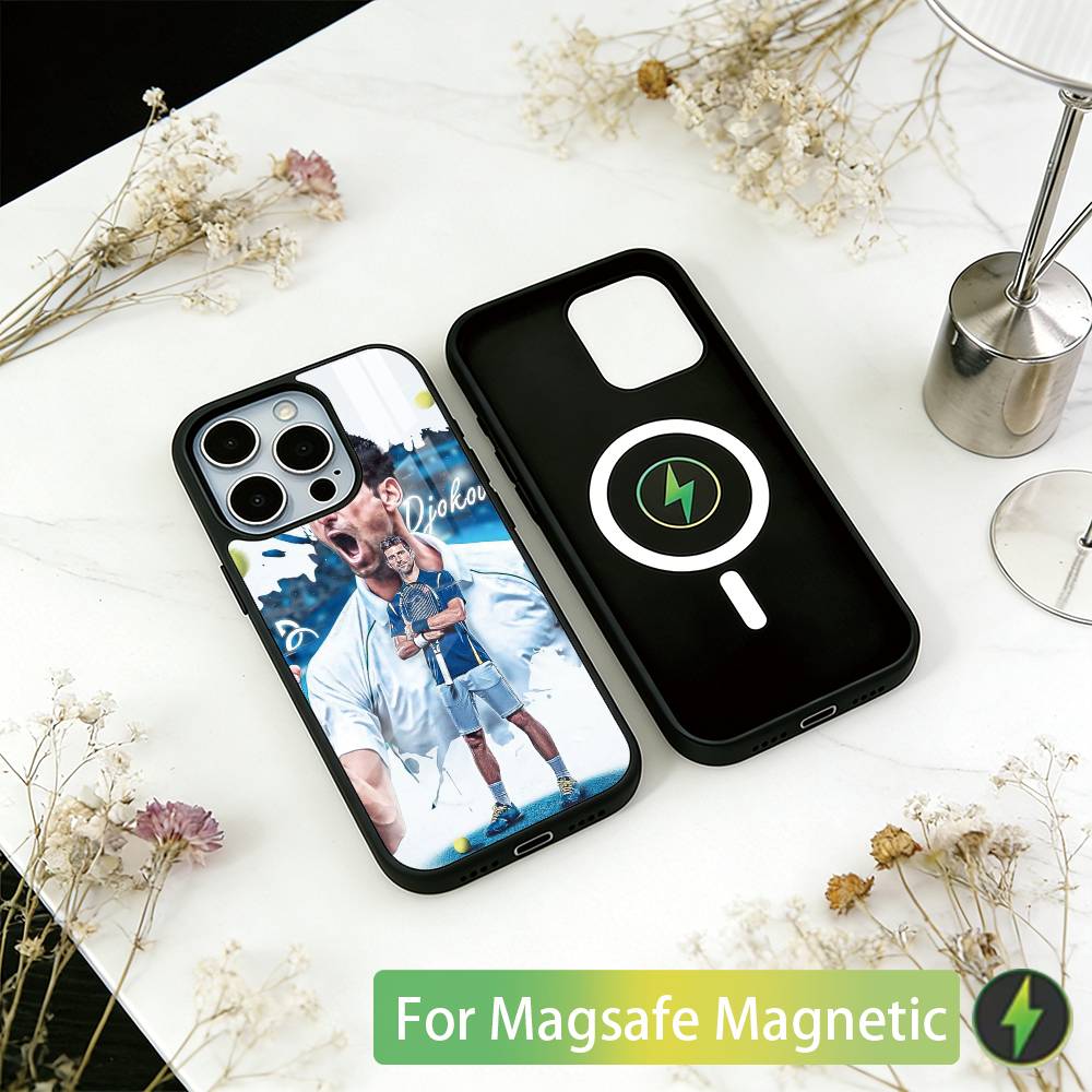 N-Novak Tennis Legend D-Djokovic Phone Case For iPhone17,16,15,14,13,12,11 Plus,Pro Magnetic with Magsafe Wireless Charging