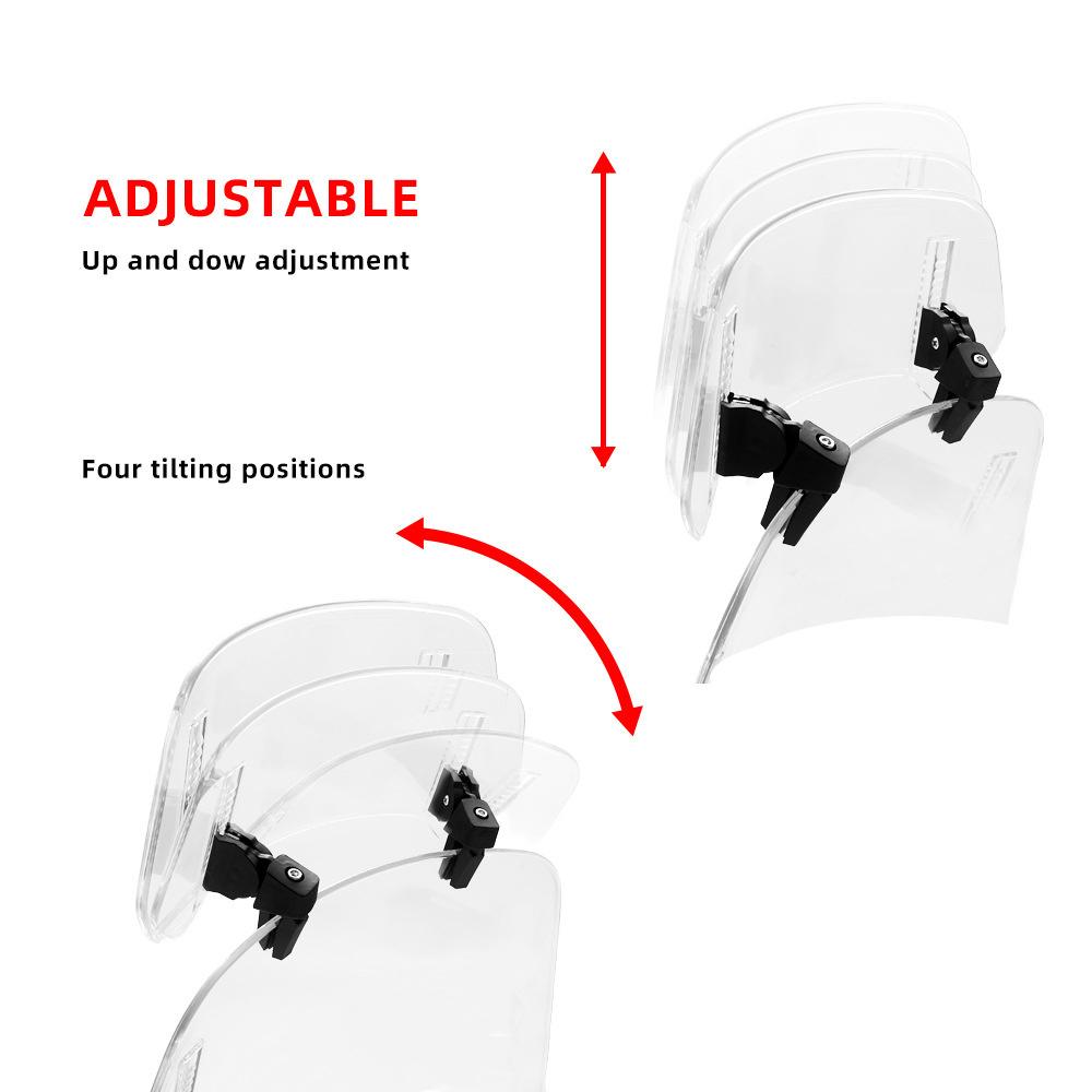 Adjustable Extension Windshield Motorbike Windscreen For BMW Honda Yamaha Suzuki