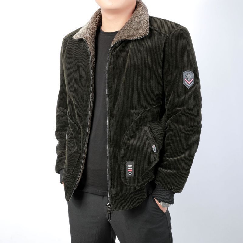 Winter New Padded Jacket Loose Large Size Padded Jacket Middle-aged and Elderly Casual Warm Padded Jacket