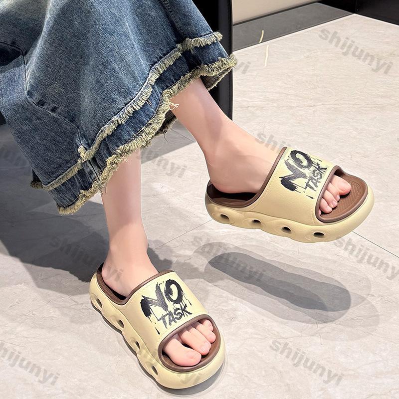 Fashion Couple Slippers Summer Soft Sole Height Increase Men's Cool Slippers Lightweight Comfortable Fashion Outdoor Women Casual Shoes