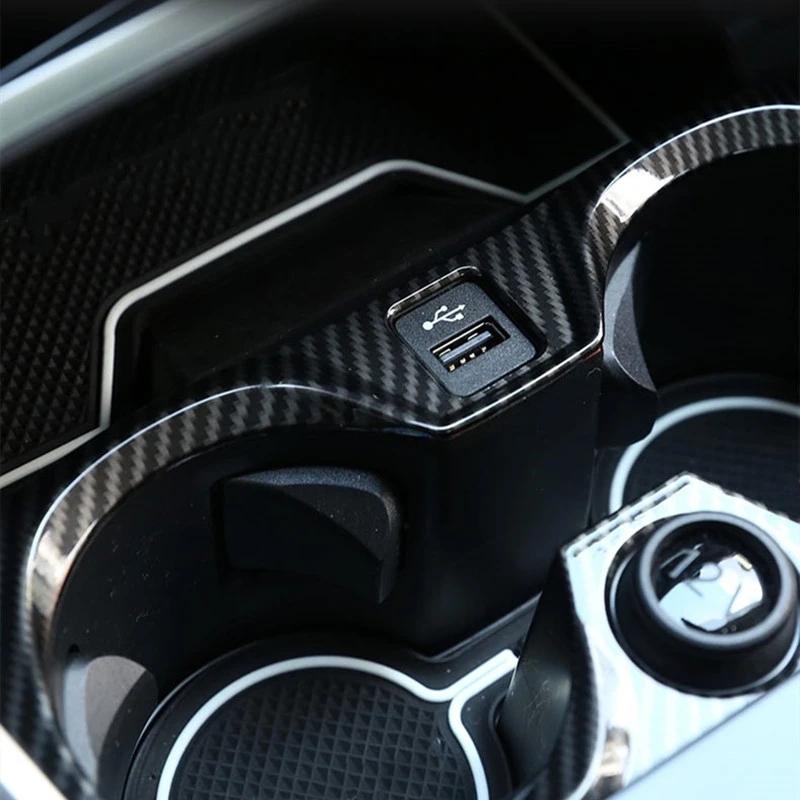 Car Console Armrest Water Cup Holder Decoration Frame Cover Trim For BMW 3 Series G20 G28  Interior ABS
