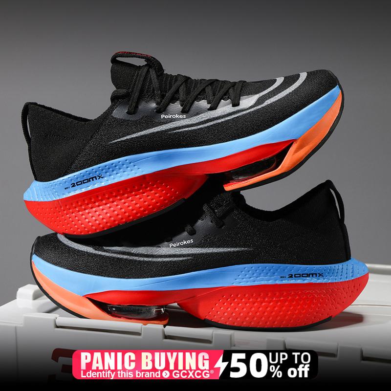 

Кроссовки для бега Специальные кроссовки для марафона с воздушной подушкой для мужчин и женщин Спортивные дышащие легкие удобные нескользящие кроссовки для женщин 45 чёрный