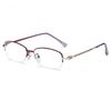 Men Reading Glasses Anti Blue Presbyopia Glasses Half Frame Farsightedness Business Óculos Anti Blue Light Glasses