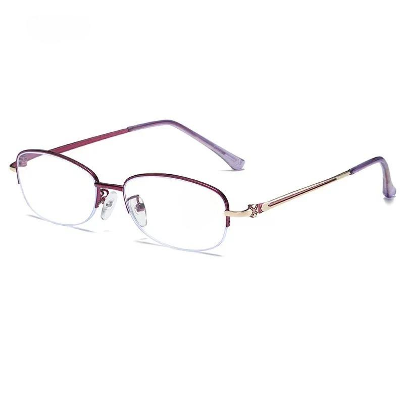 Men Reading Glasses Anti Blue Presbyopia Glasses Half Frame Farsightedness Business Óculos Anti Blue Light Glasses