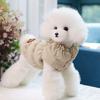 Polyester/Cotton Warm Dog Turtleneck Coat Soft Warm Winter Warm Dog Jacket With D Rings Comfortable