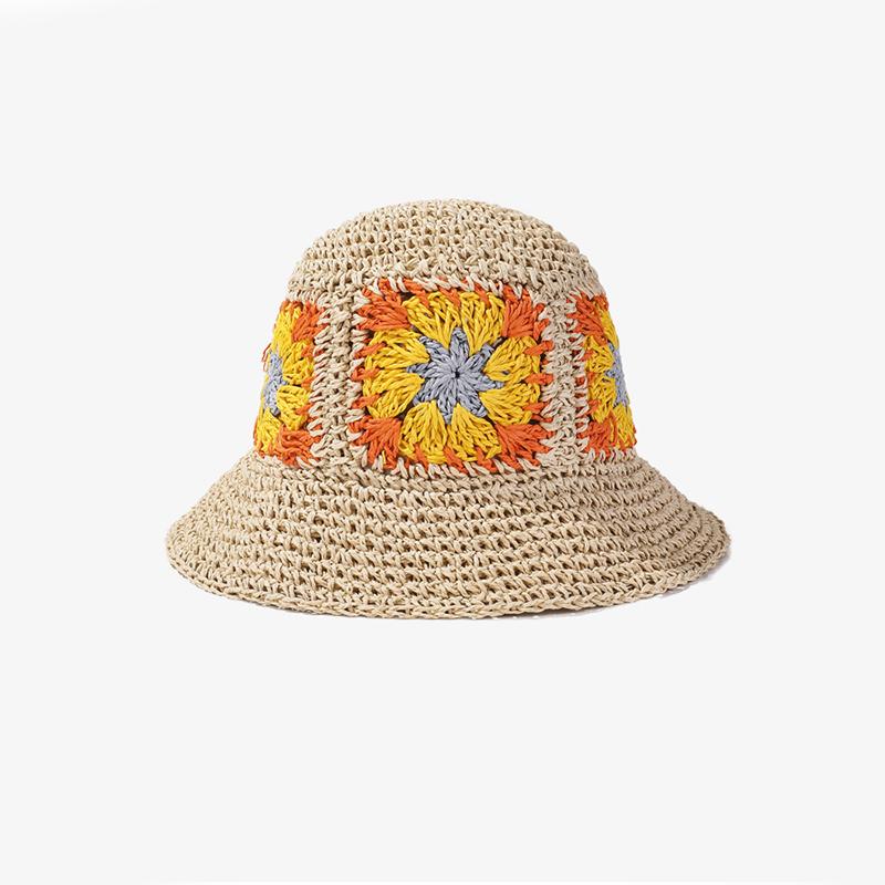 Style Hat Versatile Exquisite Flower Womens Sweet Sunshade Fisherman Hats