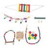 Vogelkäfig Spielzeug Wellensittich Leiter Papagei Bissspielzeug Set Vogelspielzeug Zubehör