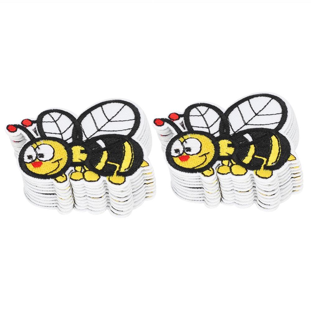 20pcs Fabric Patches Iron On Patches Decorative Applique Sew On Patches For Clothes