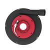 Angle Grinder Dust Shroud, PA6 Red Black Dust Cover for 230mm Grinders - 265mm for Concrete and Stone Polishing (Includes 4 Clamp Rings)