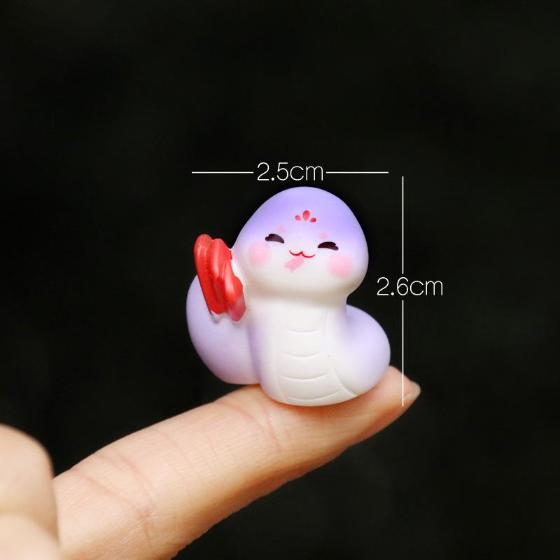 Zodiac Little Snake Doll New Year Blind Box Accessories: Mini Landscape Desktop Decorations