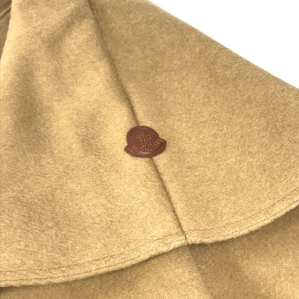 MONCLER logo PONCHO CAPE Apparel Outerwear Haori Tops poncho wool / Nylon Beige