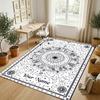 Astrological Chart Theme Soft Crystal Velvet Rug Custom Name & Text Print Non Slip Floor Rug for Bedroom Living Room