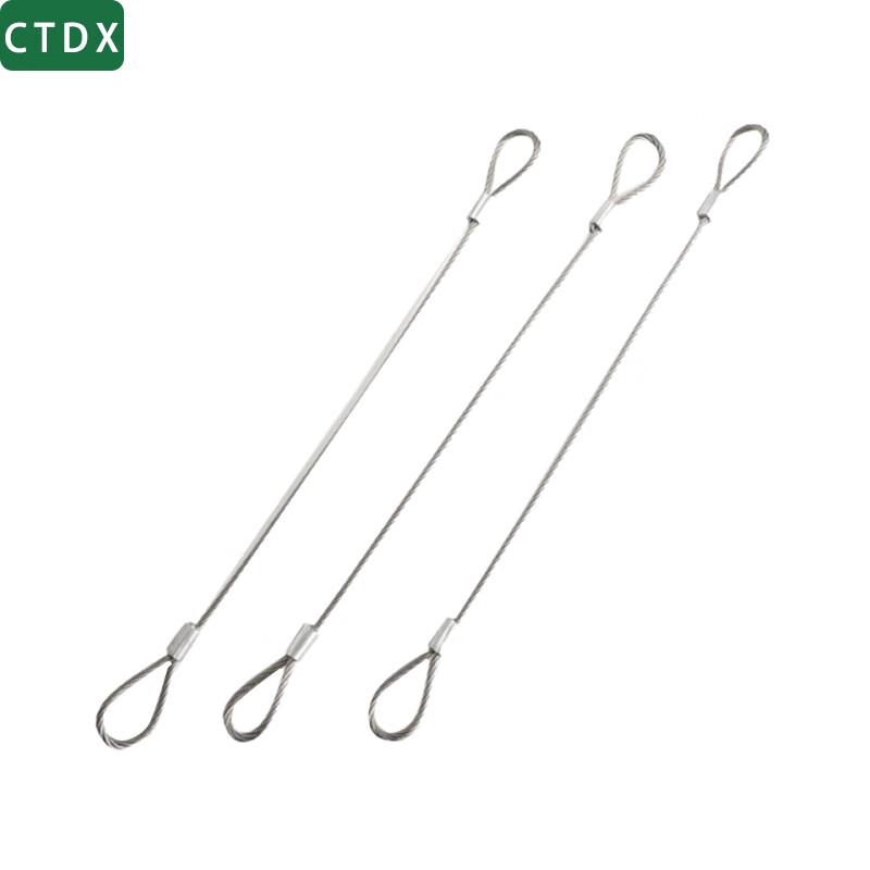 CTDX Outboard Motor Fixing Rope with M12 Ring and 1.5m Steel Wire
