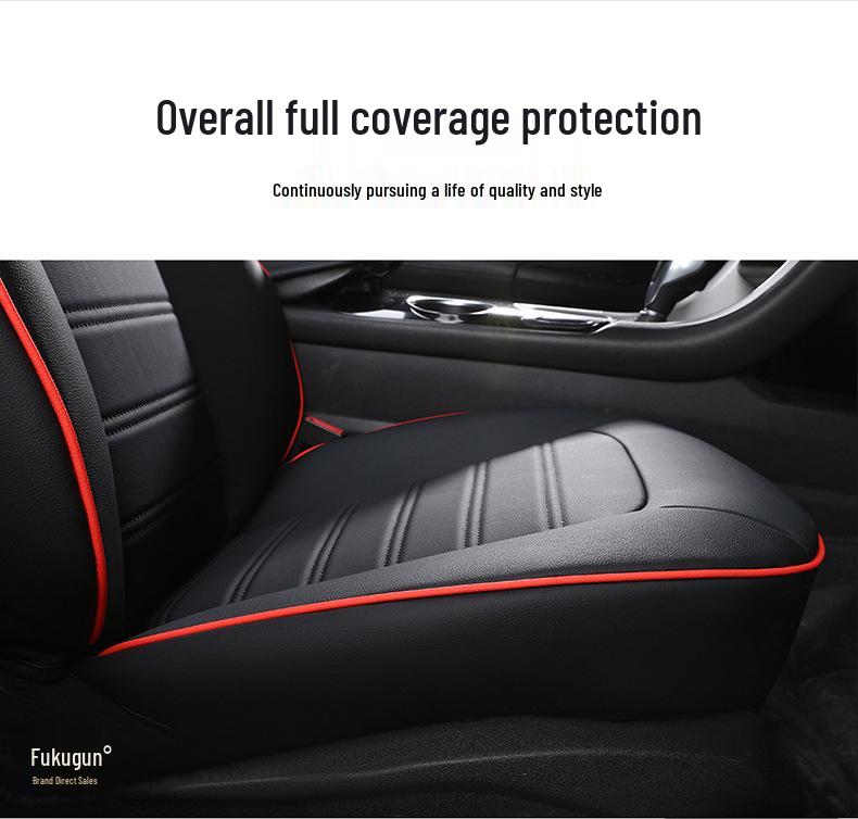 Perforated Genuine Leather Car Seat Cushion for Ford Mondeo, One Version, Five Seats