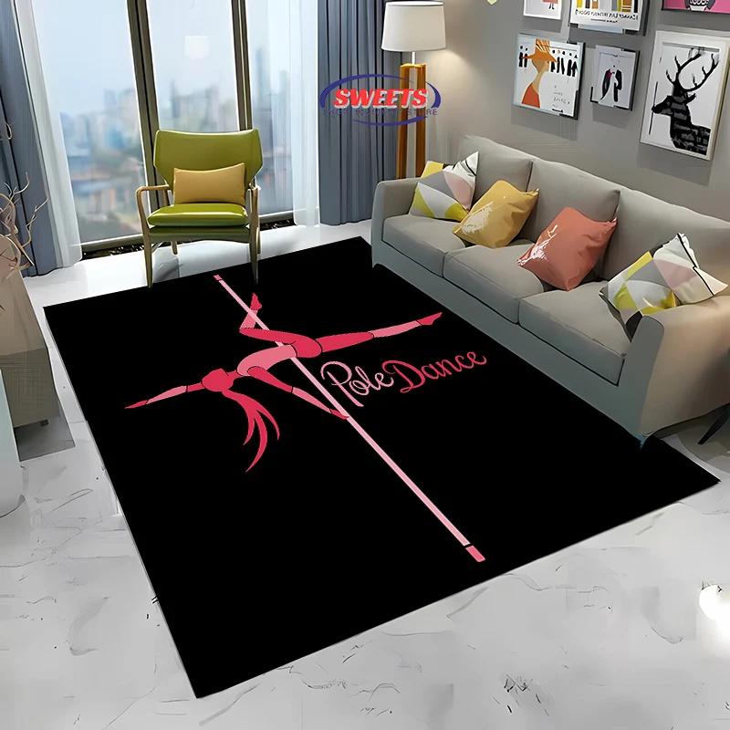 New Product! Pole Dance Art Print Carpet for Home Decor Mats Pole Dance Classroom Large Area Four Seasons Floor Mat Fast Arrival