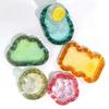 DIY Jewelry Tray Mould Cute Cloud Heart Flower Shape Plate Resin Casting Mould