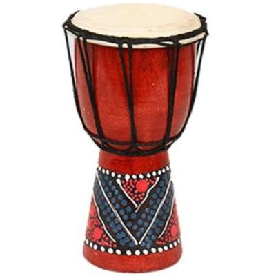 KINOKINO Djembe African Ethnic Percussion Instrument Drum, (Random Color, Approx. 10cm)