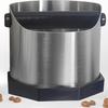 Stainless Steel Espresso Knock Box, Easy & Mess-Free Disposal of Coffee & Espresso Grounds, Coffee Knock Box with Removable Knock Bar & Non-Slip