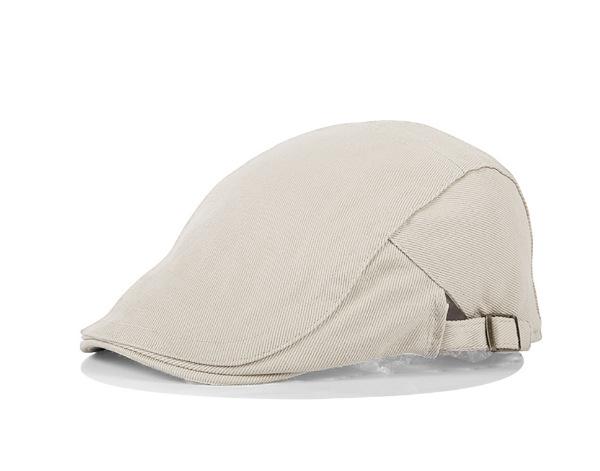 British style men's forward hat spot wholesale autumn and winter casual versatile cotton cloth duck tongue visor hat beret men