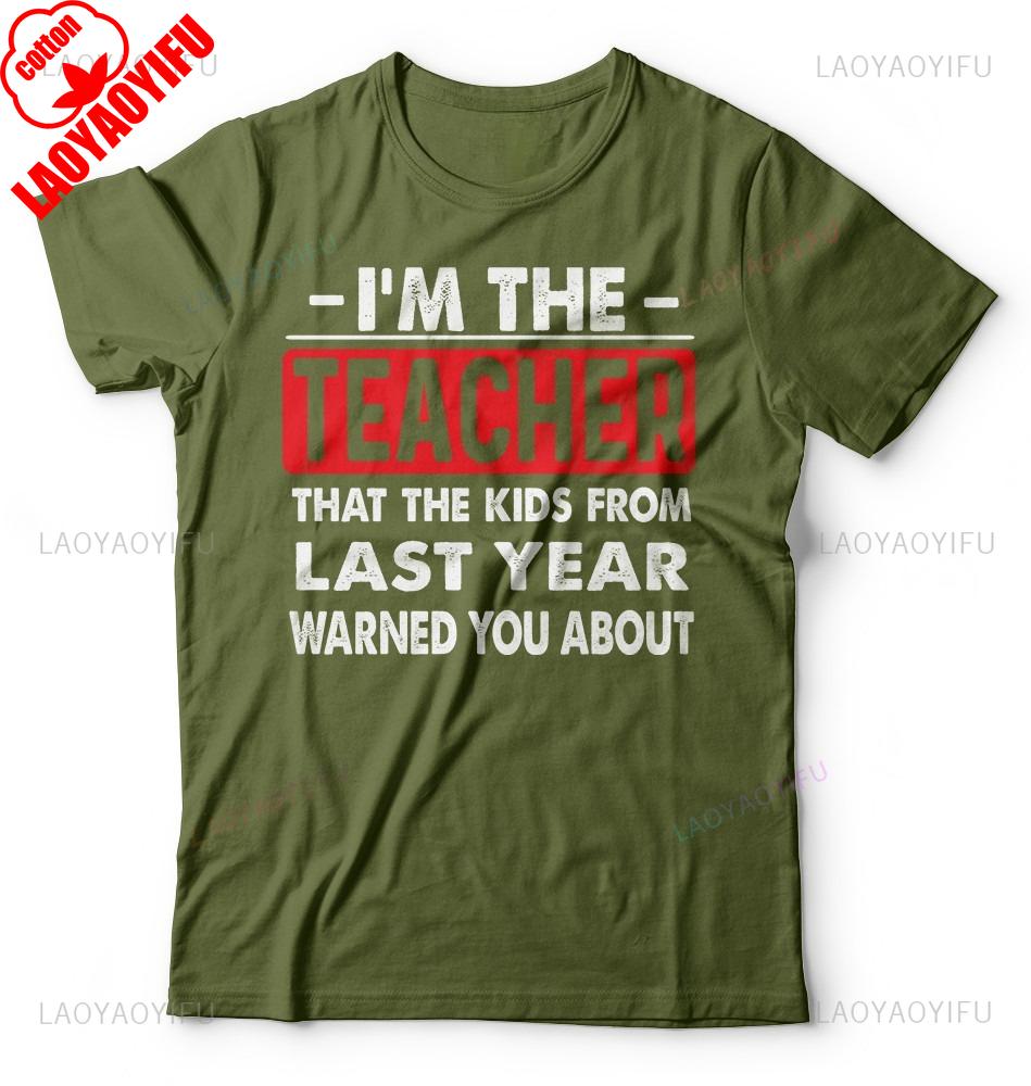 Back To School Teacher TShirt Funny School Year ShortSleev Unisex Unisex Summer Cotton Printed TShirt Casual Streetwear Clothes