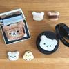 Cute Rilakkuma Makeup Tools Powder Puff Portable Travel Animation Fun Bear-Shaped Household Makeup Table Daily Use Practical Good Stuff