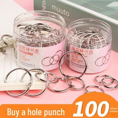 Rose Gold Metal Loose-Leaf Binding Rings for DIY Albums