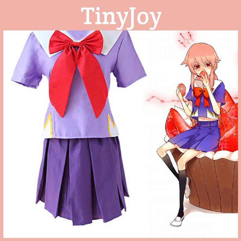 Captivating Future Diary Gasai Yuno Cosplay Costume For Halloween And Parties