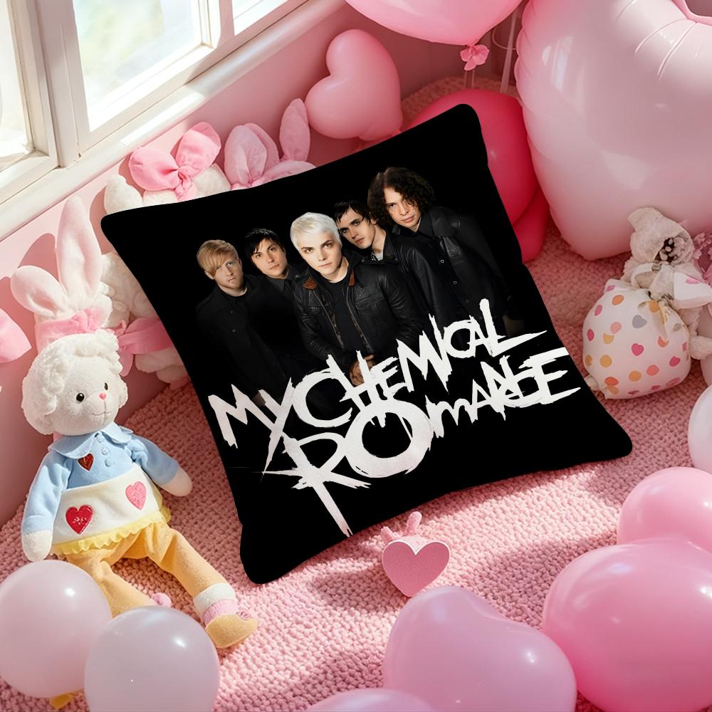 Band My C-Chemical RomanceS Cushion Cover Pattern Printed Pillowcase for Living Room Sofa Cushion Cover & Bedroom Decor