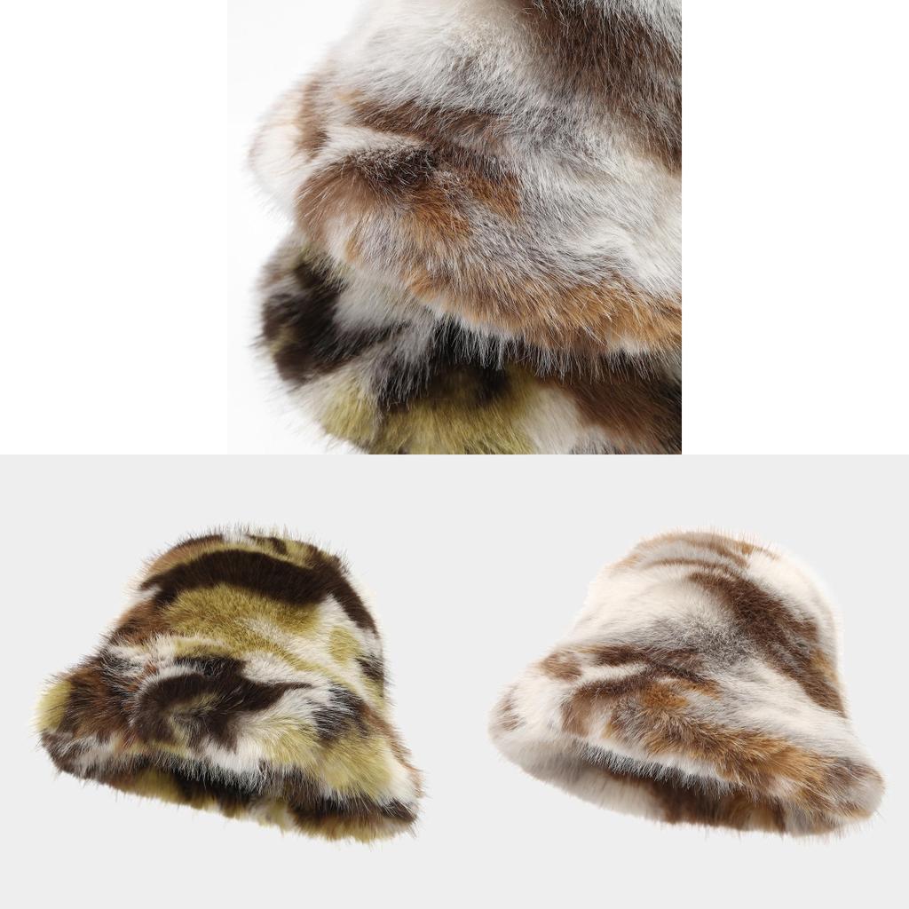 Camouflage Plush Fisherman Hat For Winter Warmth And Sun Protection