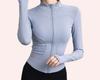 Women's Plus Velvet Sports Jacket - Slimming, Versatile Yoga Wear, High-End Feel, Warm Top for Running & Fitness