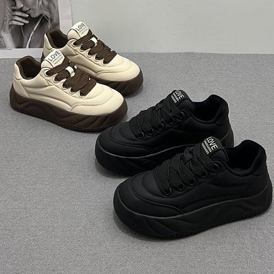 Spring New Muffin Versatile and High Sports and Leisure Bread Thick-soled Niche Design Women's Shoes