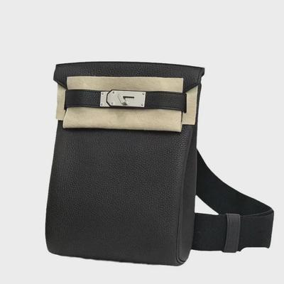 New H Chest Bag: Genuine Leather Unisex Fashionable Messenger, Shoulder, Waist & Backpack