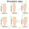 60 Pieces Wooden Carrot Shaped Cutouts Unfinished Wood Slices Party Supplies Props Adorable