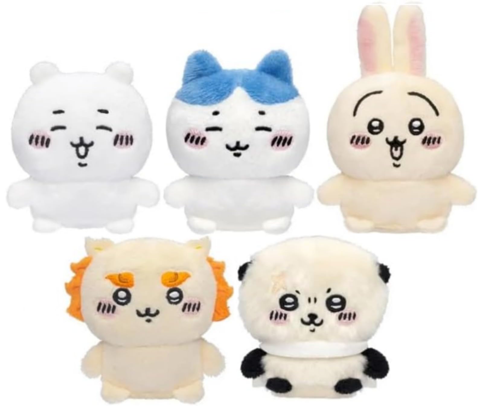 

Chikawa Sitting Plush Toy 2 x All 5 Types Set Full Comp Gacha Gacha Capsule Toy