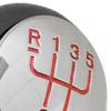Renault Clio II 01-08 Gear Shift Knob CHROME + RED 5 SPEED SCHEME