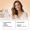 Perfume Capilar en Bruma Fragancia a Rosa Suave Natural Fresco Elegante Ligero Perfumado Diario Portátil Spray para el Cabello
