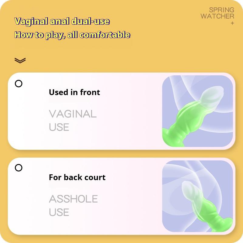 Wearable Anal Plug Liquid Silicone Soft Butt Plug Realistic Dog Dildos Sex Toys For Women Anal Dildos Prostate Massage Butplug