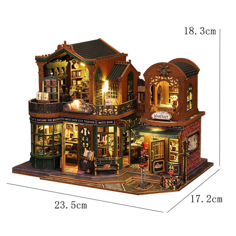 Diy Wooden Doll Houses Miniature Assembly Model Building 3D Puzzle Room Bedroom Kit Dollhouse With Furniture For Christmas Gifts