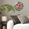 12 Inch Diameter Glass Wall Clock Highly Recommended by Interior Designers