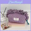 Cotton Checked Pattern Storage Bag With Breathable Design For Dorm Room Organization