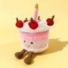 Lustige Halloween-Plüschtiere Niedlicher Cartoon-Spinnenbär Kürbispuppe Weicher gefüllter Erdbeerkuchen für Kinder Festival Dekor Partygeschenk