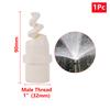 Spiral Cone Atomization Nozzle 1/4" 3/8" 1/2" 3/4" 1" Male Thread Plastic Sprayer Head Stainless Steel Irrigation Mist Sprinkler
